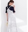 部分シアー半袖ニット 26SS