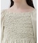 〈a／mie〉シャーリングペプラムブラウス 26SS