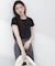 〈a／mie〉オーガニック接触冷感チャーム付きTシャツ 26SS