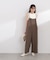 〈a／mie〉バックタックサロペット 26SS
