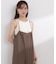 〈a／mie〉バックタックサロペット 26SS