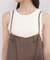 〈a／mie〉バックタックサロペット 26SS