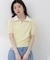 〈a／mie〉レイヤード風ポロニット 26SS