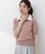 〈a／mie〉レイヤード風ポロニット 26SS