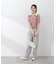 〈a／mie〉レイヤード風ポロニット 26SS