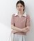 〈a／mie〉レイヤード風ポロニット 26SS
