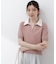 〈a／mie〉レイヤード風ポロニット 26SS