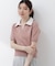 〈a／mie〉レイヤード風ポロニット 26SS