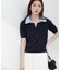 〈a／mie〉レイヤード風ポロニット 26SS