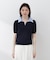 〈a／mie〉レイヤード風ポロニット 26SS