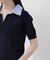 〈a／mie〉レイヤード風ポロニット 26SS