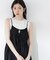 ＜中川紅葉さん着用＞部分シアーノースリーニット