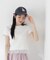 ＜青島心さん着用＞〈a／mie〉レースヘムTシャツ