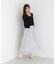 ＜中川紅葉さん着用＞ラッフルチュールスカート