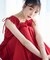 ＜中川紅葉さん着用＞ショルダーリボンギャザーワンピース