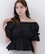 ＜中川紅葉さん着用＞〈a／mie〉2wayオフショルフィッシュテールブラウス
