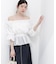 ＜中川紅葉さん着用＞〈a／mie〉2wayオフショルフィッシュテールブラウス
