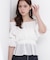 ＜中川紅葉さん着用＞〈a／mie〉2wayオフショルフィッシュテールブラウス