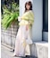 ＜中川紅葉さん着用＞〈a／mie〉2wayオフショルフィッシュテールブラウス