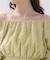 ＜中川紅葉さん着用＞〈a／mie〉2wayオフショルフィッシュテールブラウス