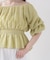 ＜中川紅葉さん着用＞〈a／mie〉2wayオフショルフィッシュテールブラウス