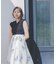 衿付き柄ドッキングニットワンピース 26AW