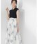 衿付き柄ドッキングニットワンピース 26AW