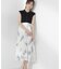 衿付き柄ドッキングニットワンピース 26AW