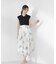 衿付き柄ドッキングニットワンピース 26AW