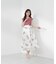 衿付き柄ドッキングニットワンピース 26AW