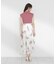 衿付き柄ドッキングニットワンピース 26AW