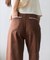 ＜a／mie＞レースハイウエストワイドデニムパンツ 26AW