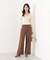 ＜a／mie＞レースハイウエストワイドデニムパンツ 26AW