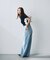 ＜a／mie＞レースハイウエストワイドデニムパンツ 26AW