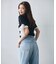 ＜a／mie＞レースハイウエストワイドデニムパンツ 26AW