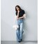 ＜a／mie＞レースハイウエストワイドデニムパンツ 26AW