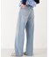 ＜a／mie＞レースハイウエストワイドデニムパンツ 26AW