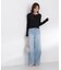 ＜a／mie＞レースハイウエストワイドデニムパンツ 26AW