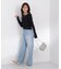 ＜a／mie＞レースハイウエストワイドデニムパンツ 26AW