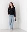 ＜a／mie＞レースハイウエストワイドデニムパンツ 26AW