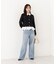＜a／mie＞レースハイウエストワイドデニムパンツ 26AW