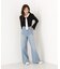＜a／mie＞レースハイウエストワイドデニムパンツ 26AW