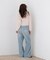 ＜a／mie＞レースハイウエストワイドデニムパンツ 26AW