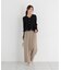シアー切り替えペプラムニット 26AW