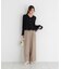 シアー切り替えペプラムニット 26AW