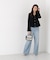 シアー切り替えペプラムニット 26AW