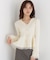 シアー切り替えペプラムニット 26AW