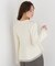シアー切り替えペプラムニット 26AW