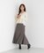 シアー切り替えペプラムニット 26AW