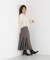 シアー切り替えペプラムニット 26AW